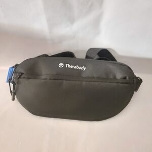 Therabody Black Crossbody Bag with Durable Fabric and Sleek Design